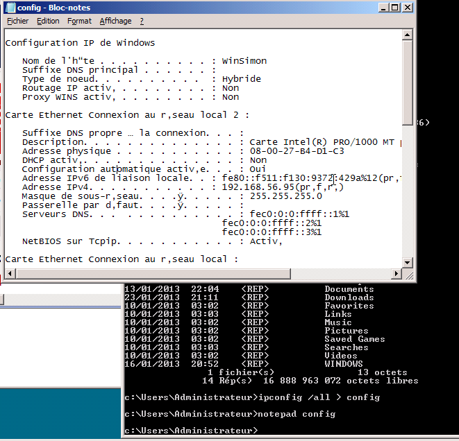 ipconfig