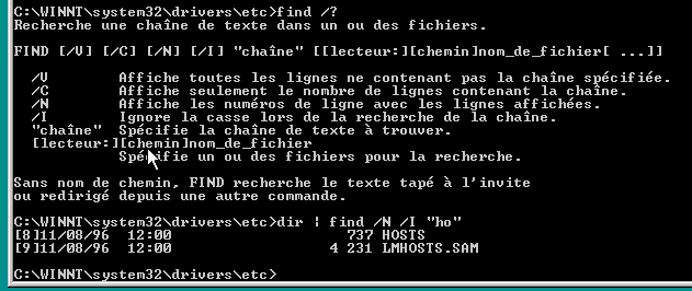 find in dos